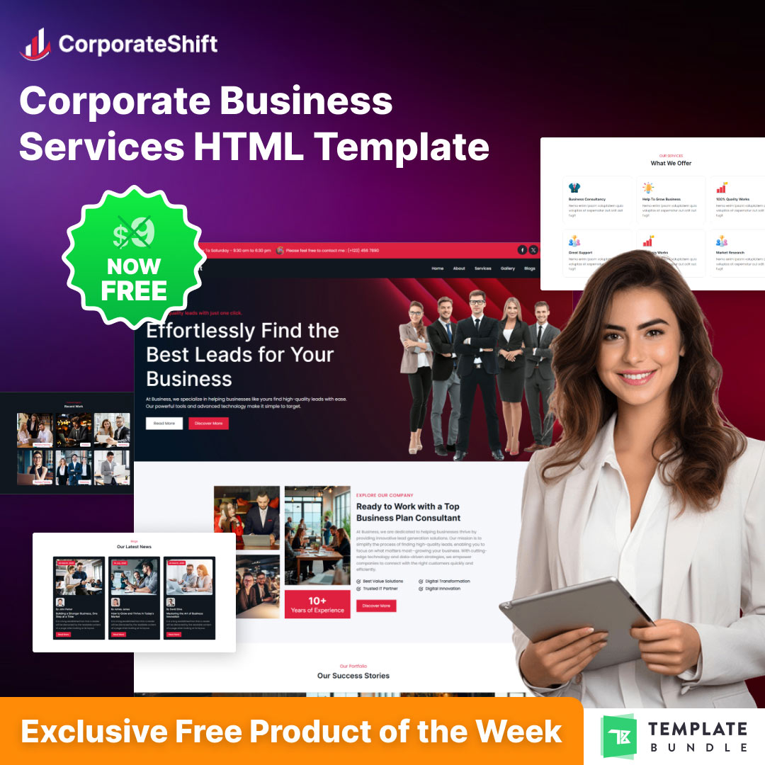 CorporateShift – Free Corporate Business Template