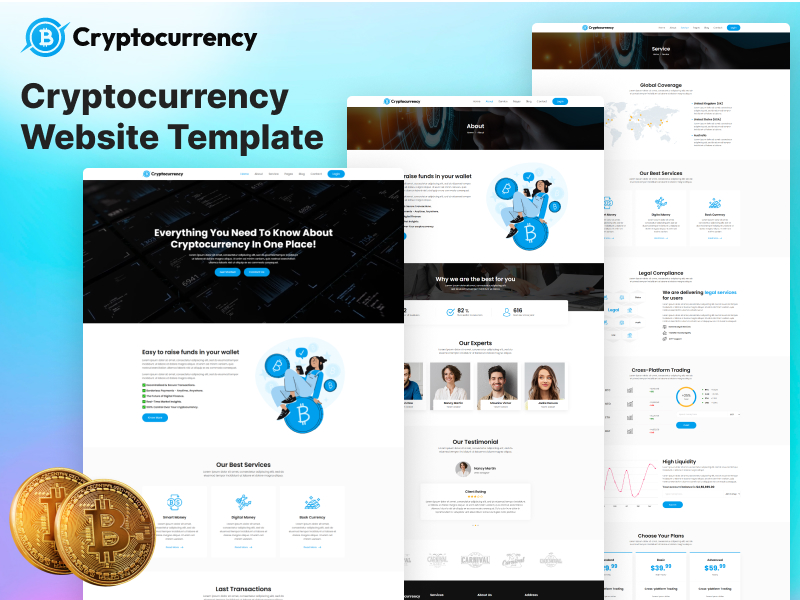 Cryptocurrency Website Template