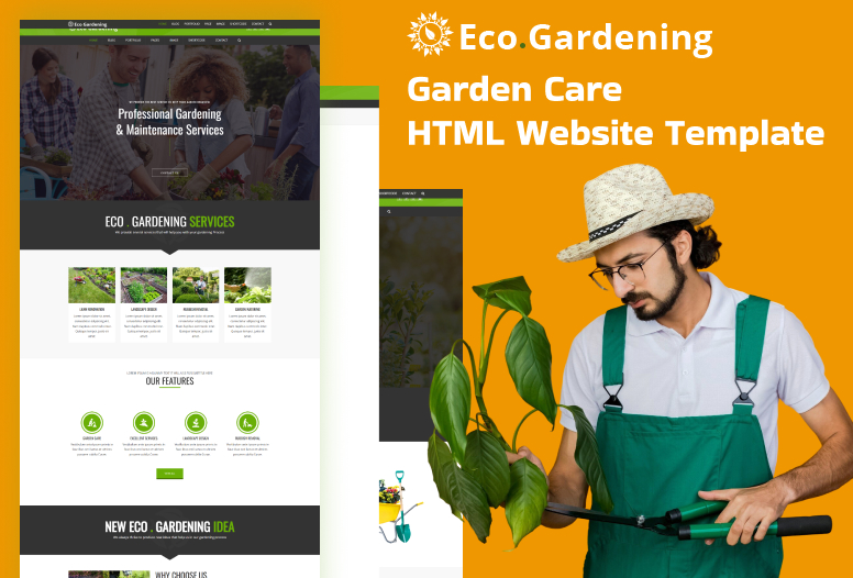 Eco Gardening HTML Template