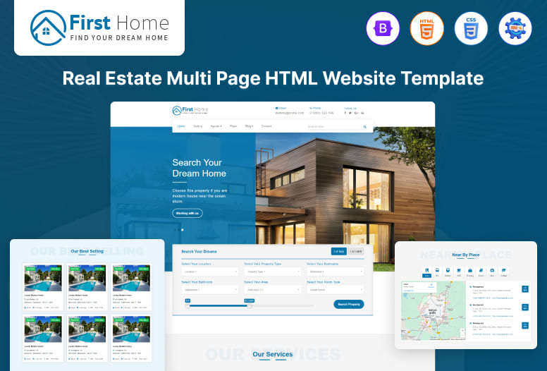 First Home Real Estate Multi Page Html Template