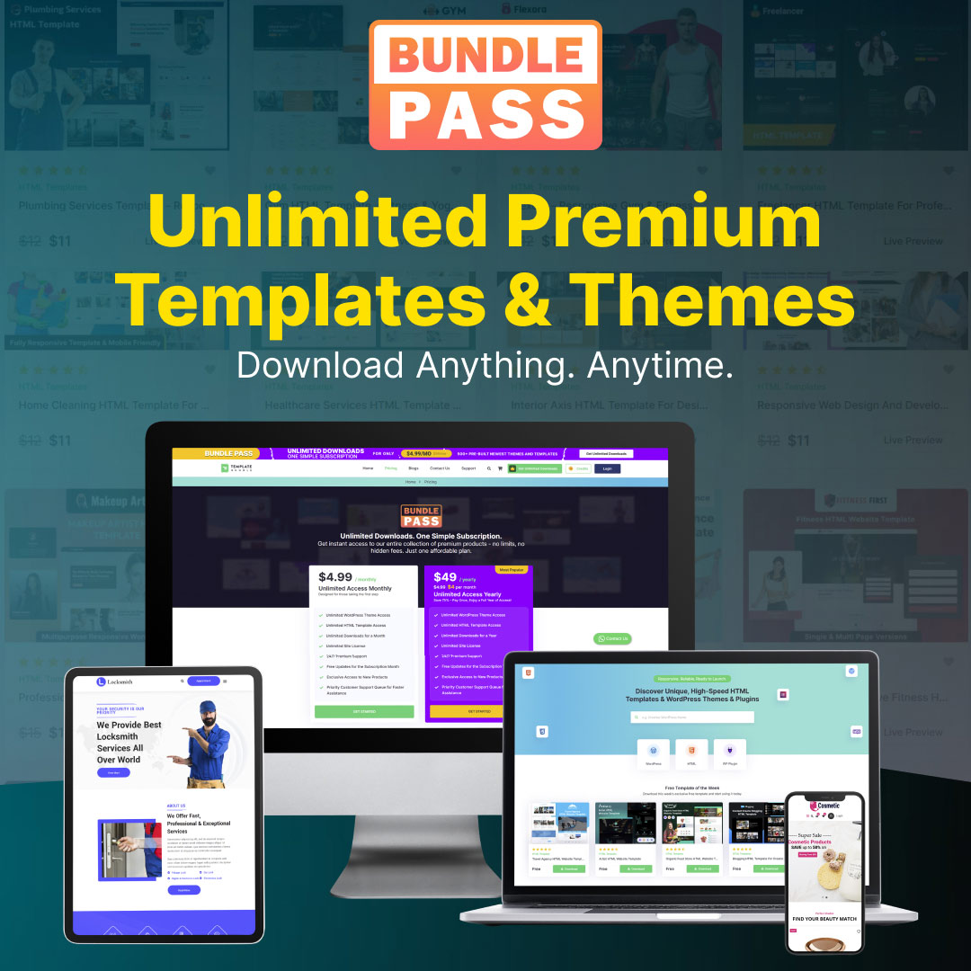 02 (7) Unlimited Premium Template & Themes