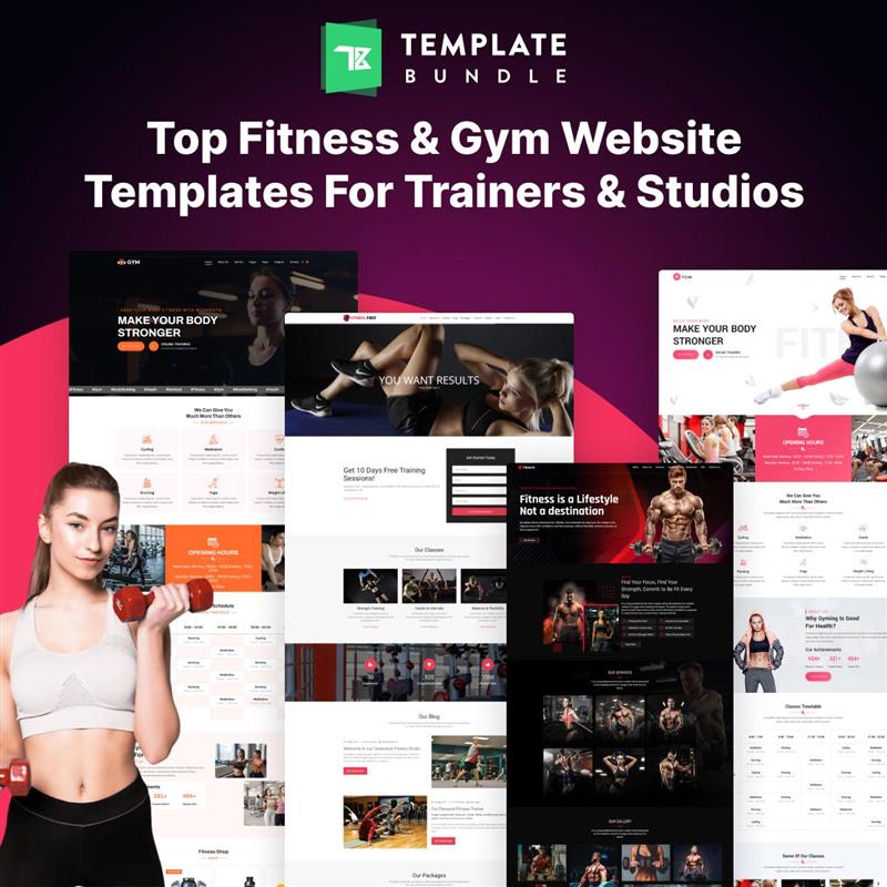 Top Fitness & Gym Website Templates for Trainers & Studios