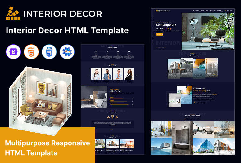 Interior Decor Html Template