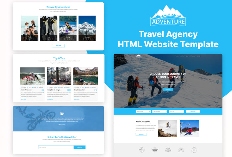 Travel Agency HTML Website Template
