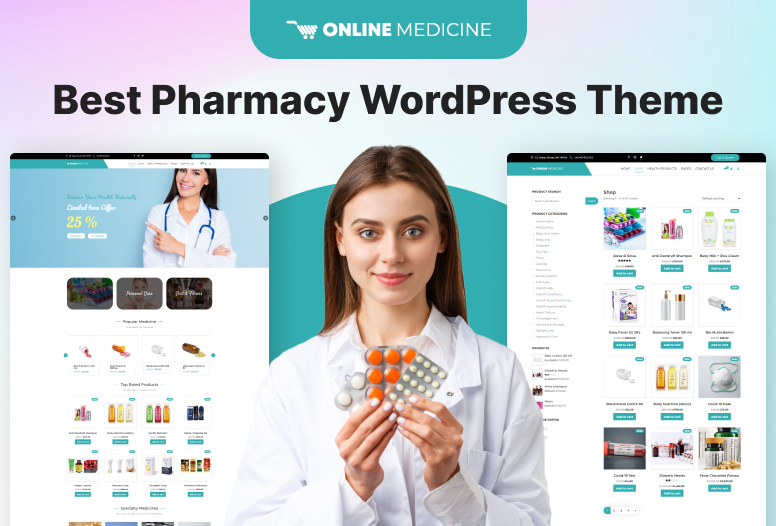 Best Pharmacy WordPress Theme Pharmacy WordPress Theme